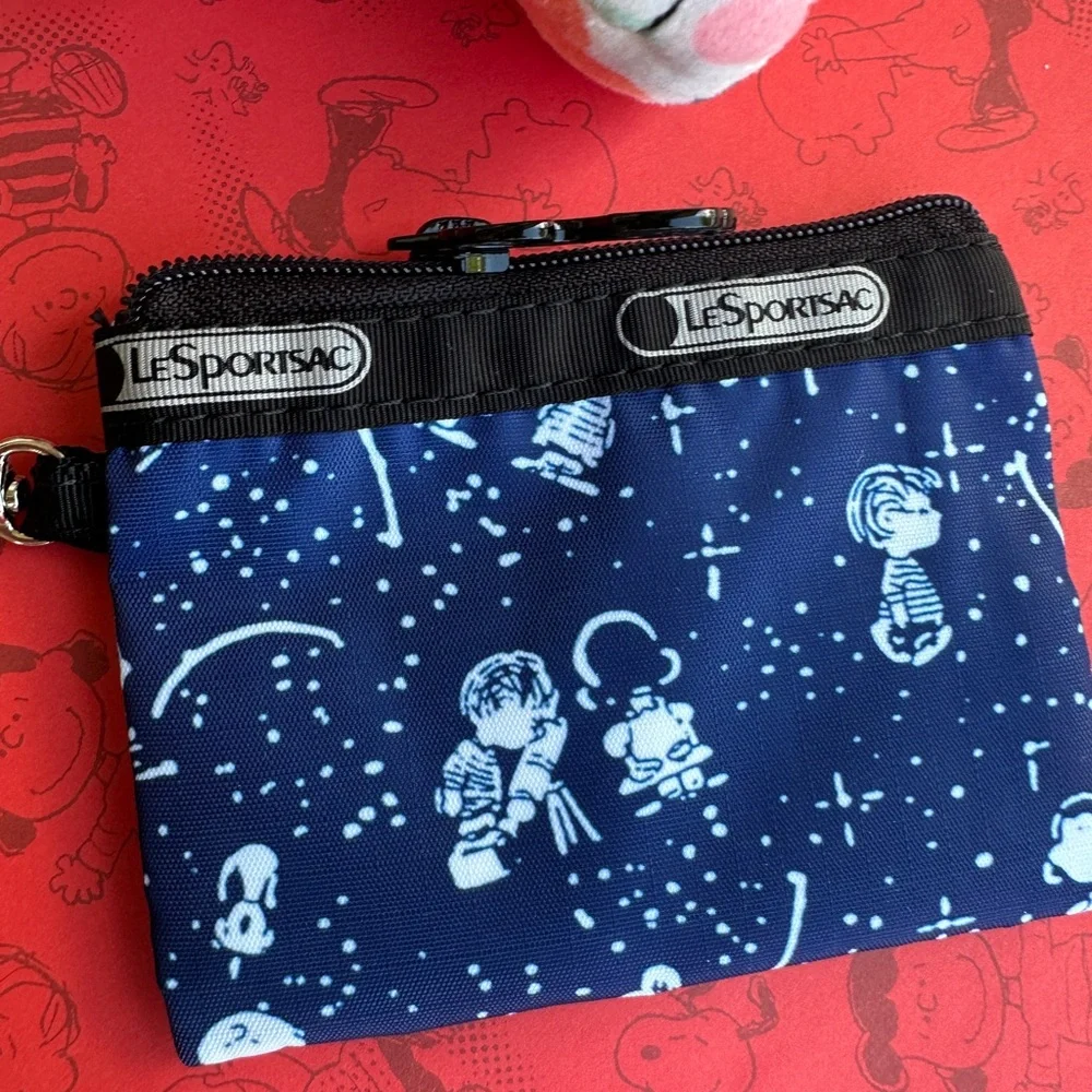 Peanuts X LeSportsac Vintage Coin Zipper Pouch New - Picture 5 of 5